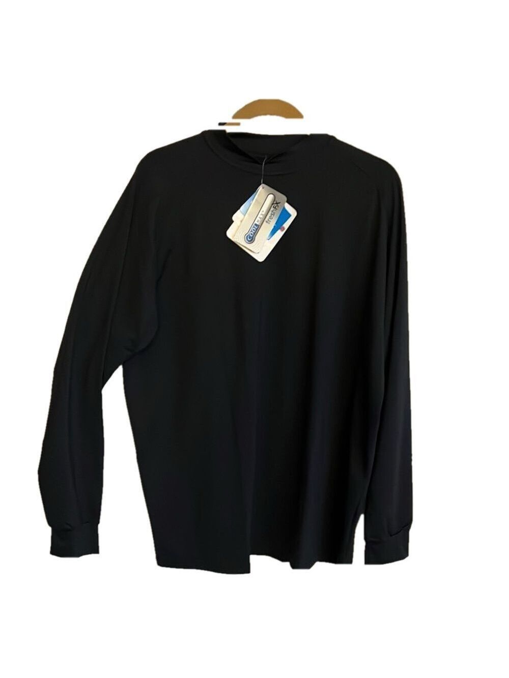 Black Long Sleeve Crew Neck Tee